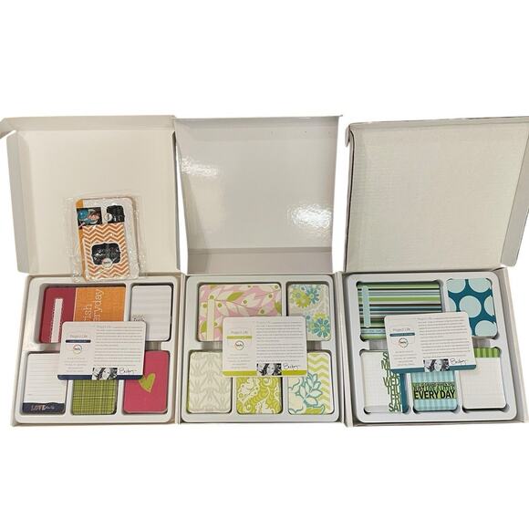 Lot Becky Higgins Project Life Kits Cobalt Olive Turquoise Editions Scrapbook - Picture 1 of 7